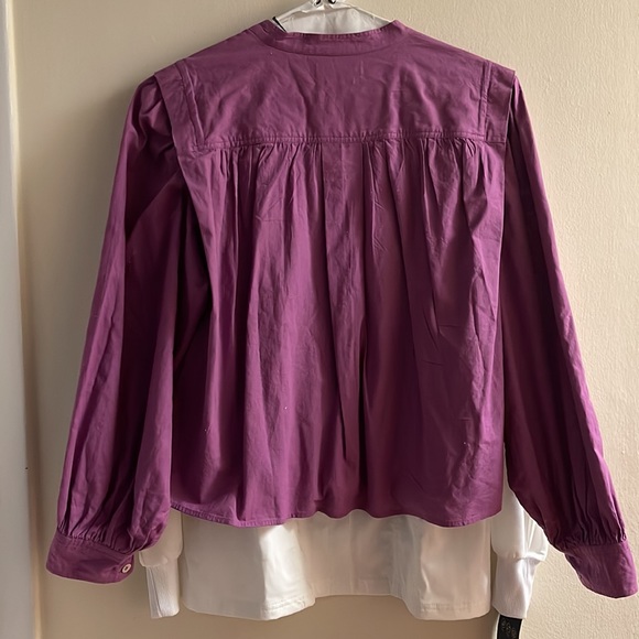 ISABEL MARANT ETOILE Purple Okina Blouse - Size 38 / Small / Medium US 4-6 - Picture 3 of 16